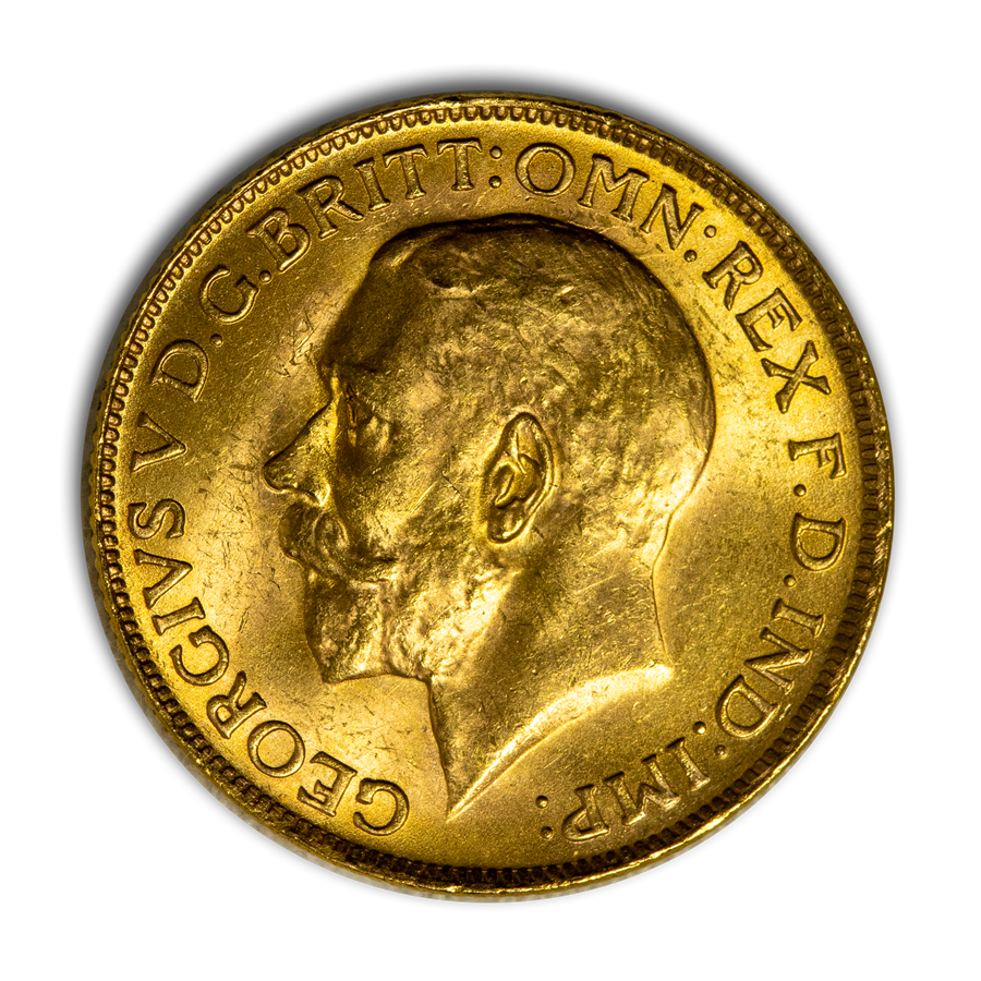 Buy 1927-SA South Africa Gold Sovereign George V BU (Large bust) Coin